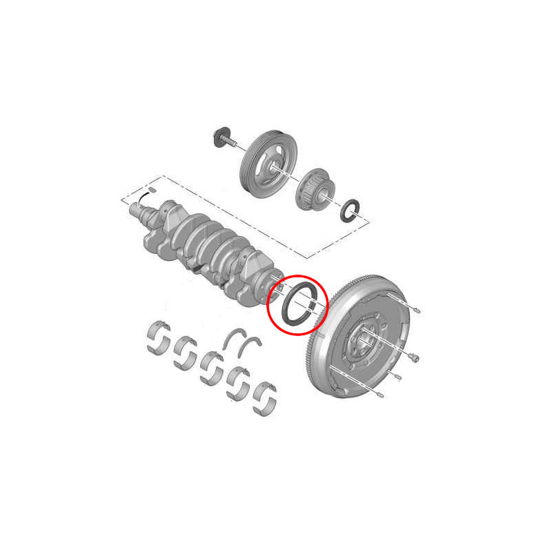 VW / AUDI Crankshaft Seal, Transmission End 012749