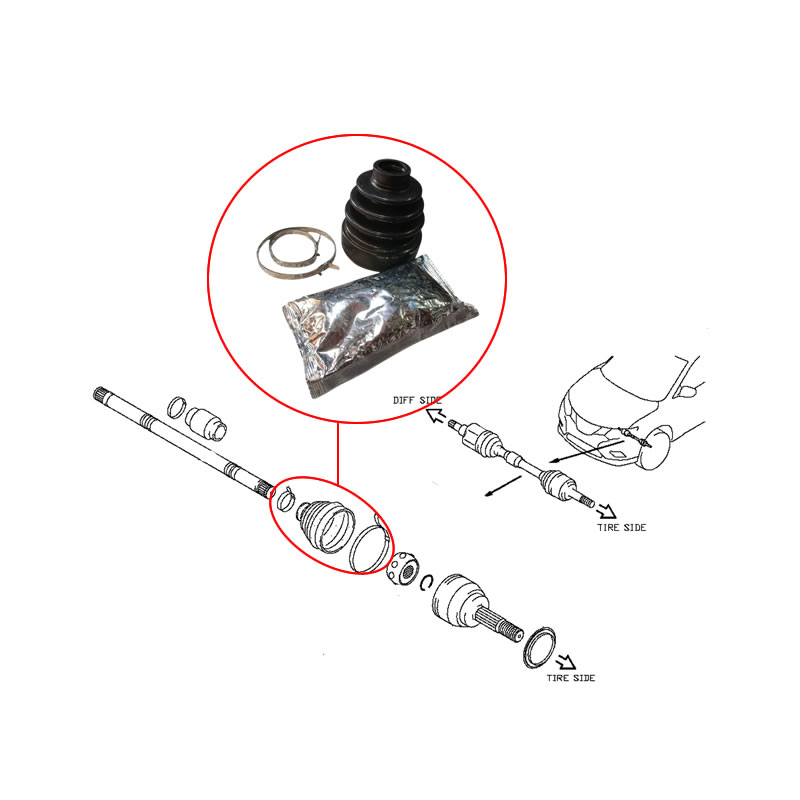 NISSAN X-Trail (T32) Rubber Boot Kit C97414BA0A