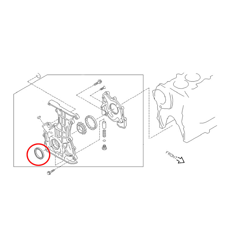 NISSAN Genuine Crankshaft Seal 135101KC1A