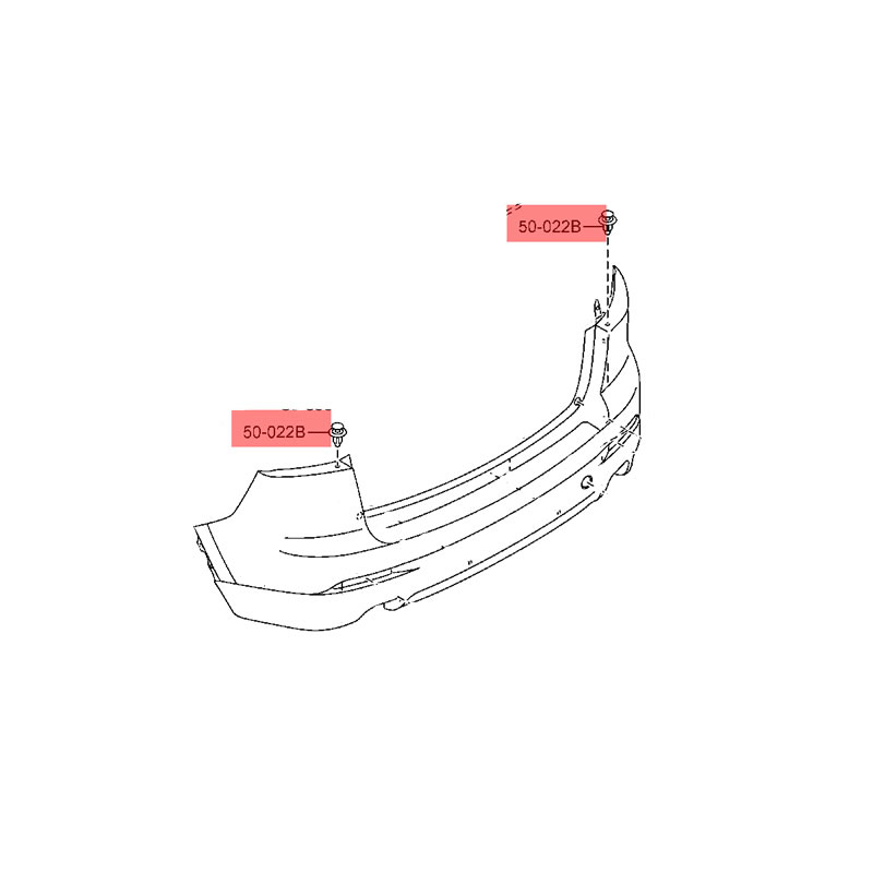 MAZDA Rear Bumper Clip GD7A50EA1 image 3