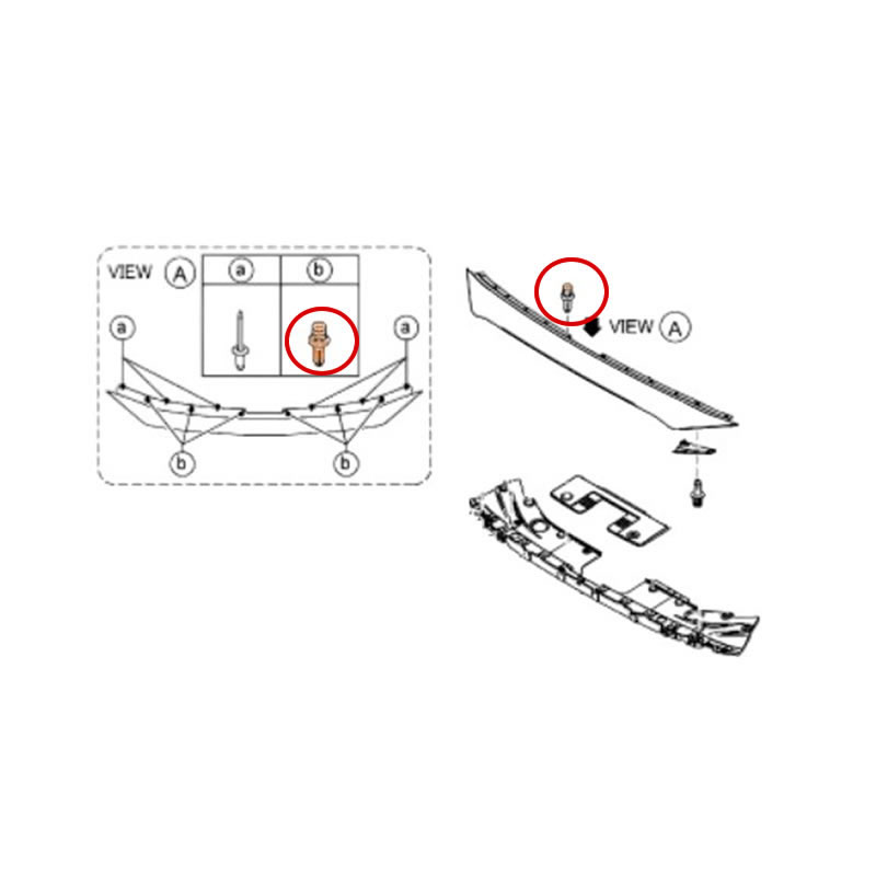 Mazda Splash Shield Rivet S51S51833