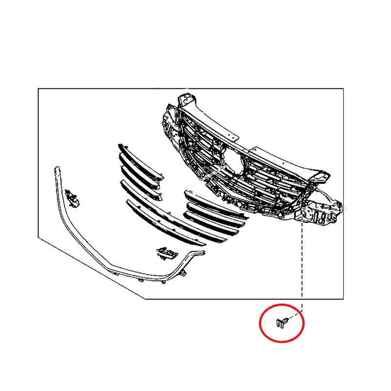 Mazda Grille Pin KD45501K5A