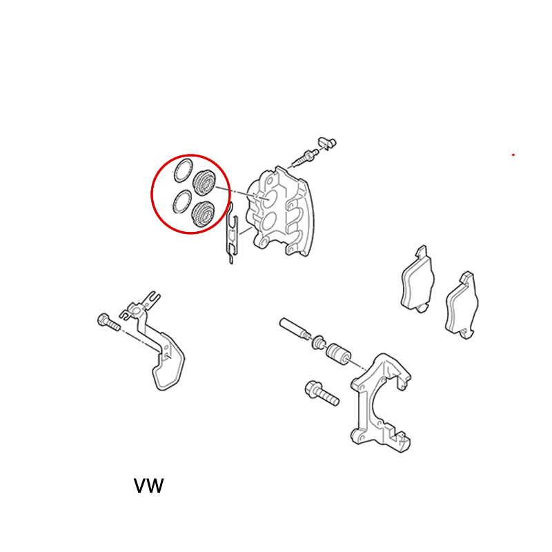 AUDI Repair Kit, Brake Caliper FEBEST  1775A6F