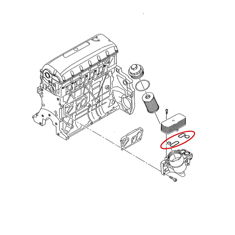 VW TOUAREG Oil Cooler Gaskets KIT 117465 TOPRAN image 3