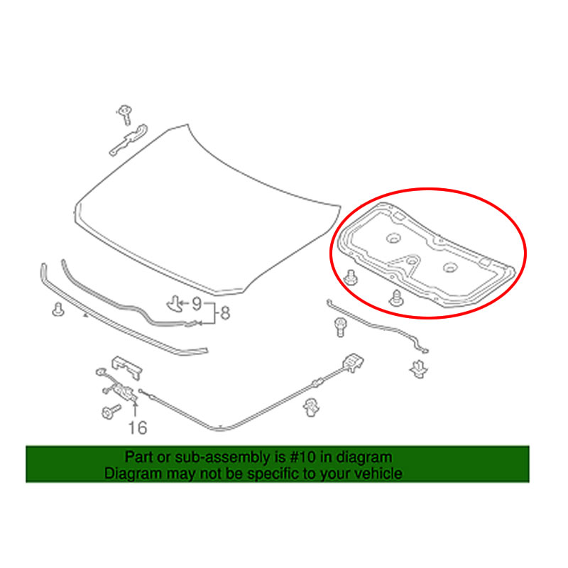MAZDA CX-5 Bonnet Insulation Mat KD5H56681