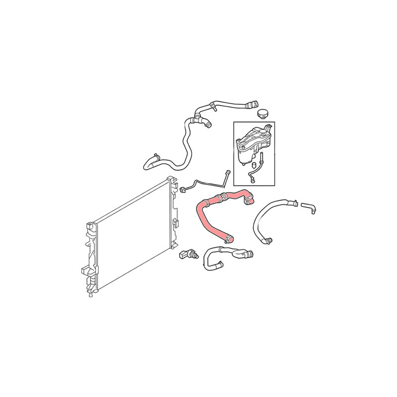 LAND ROVER / VOLVO Upper Radiator Hose DAYCO LR094509