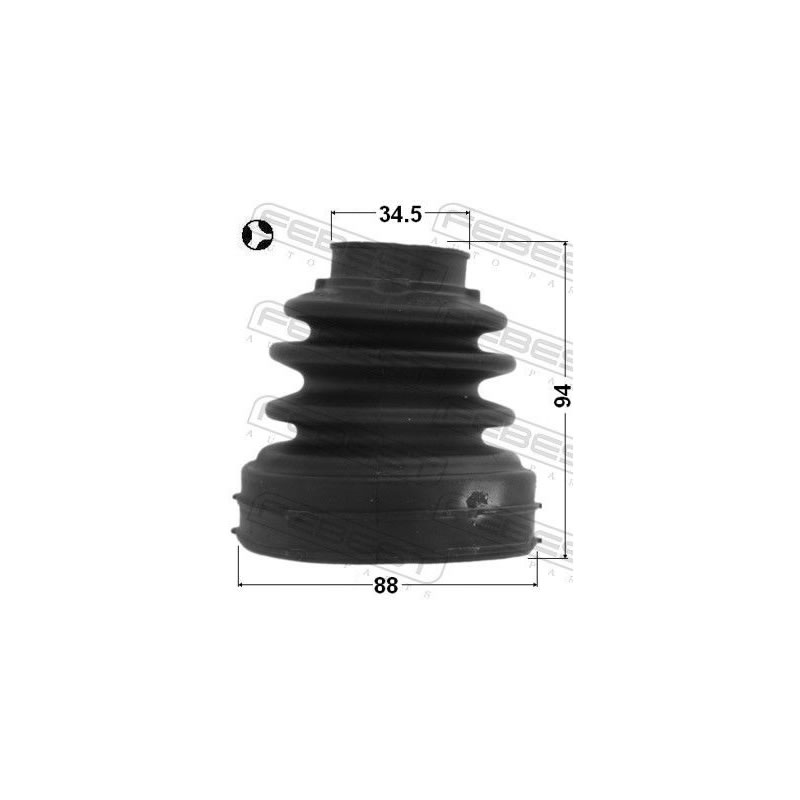 FORD / VOLVO Inner Cv Joint Boot Kit FEBEST 2115CA220RHT