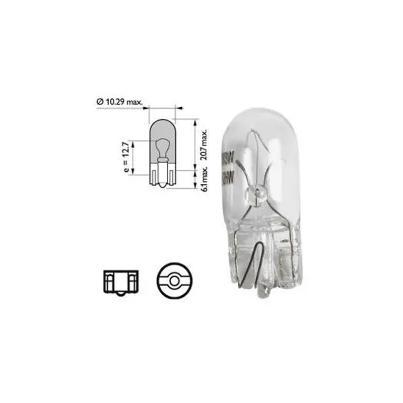 Indicator Bulb OSRAM ORIGINAL LINE 2825 12V 5W, W5W