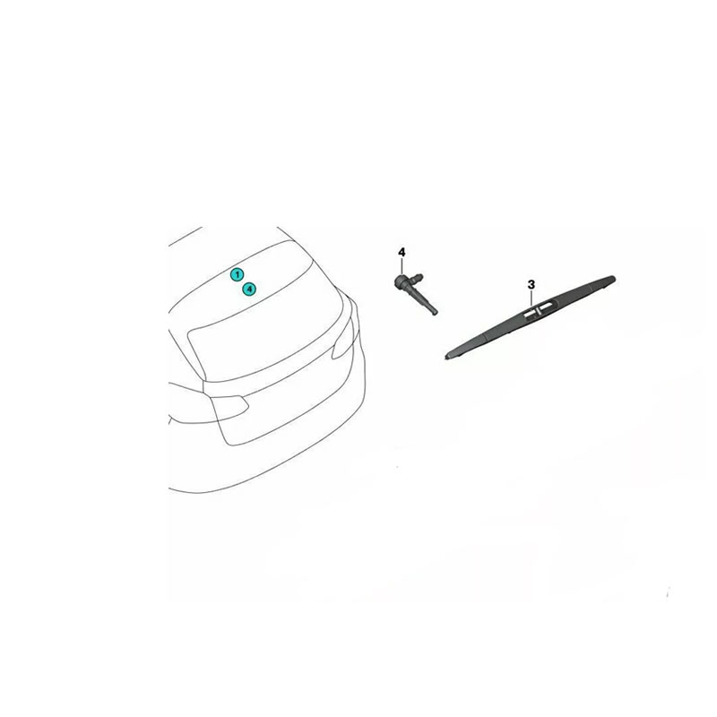 VOLVO XC90 Rear Wiper Blade GENUINE 30649040