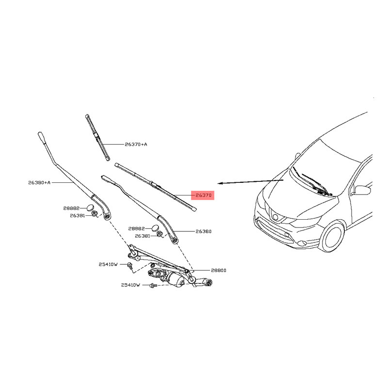 Windshield Hybrid Wiper Blade LYNXAUTO LX650