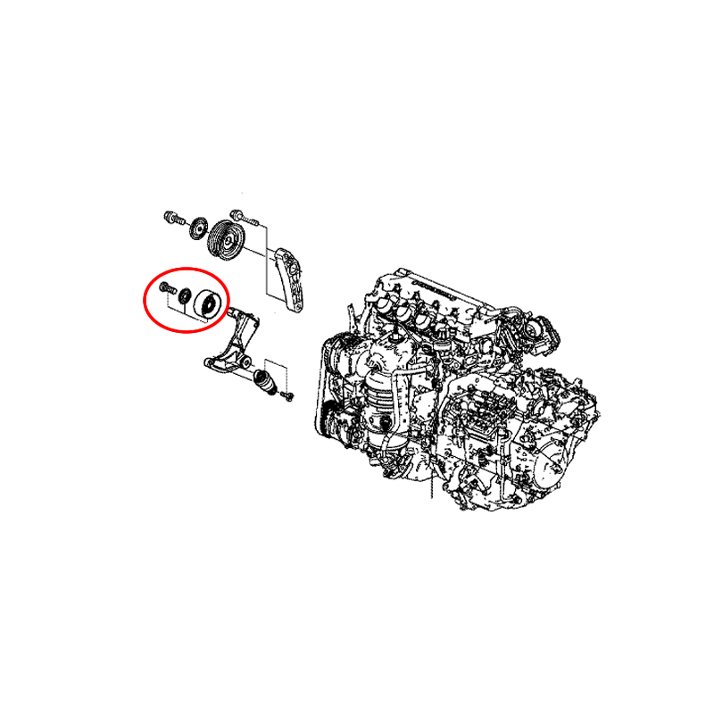 HONDA CR-V / STEPWGN / STREAM Deflection / Guide Pulley 31189R0A005