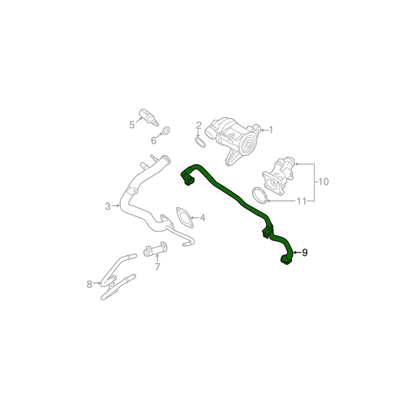 VOLVO Radiator Hose Pipe 32382362