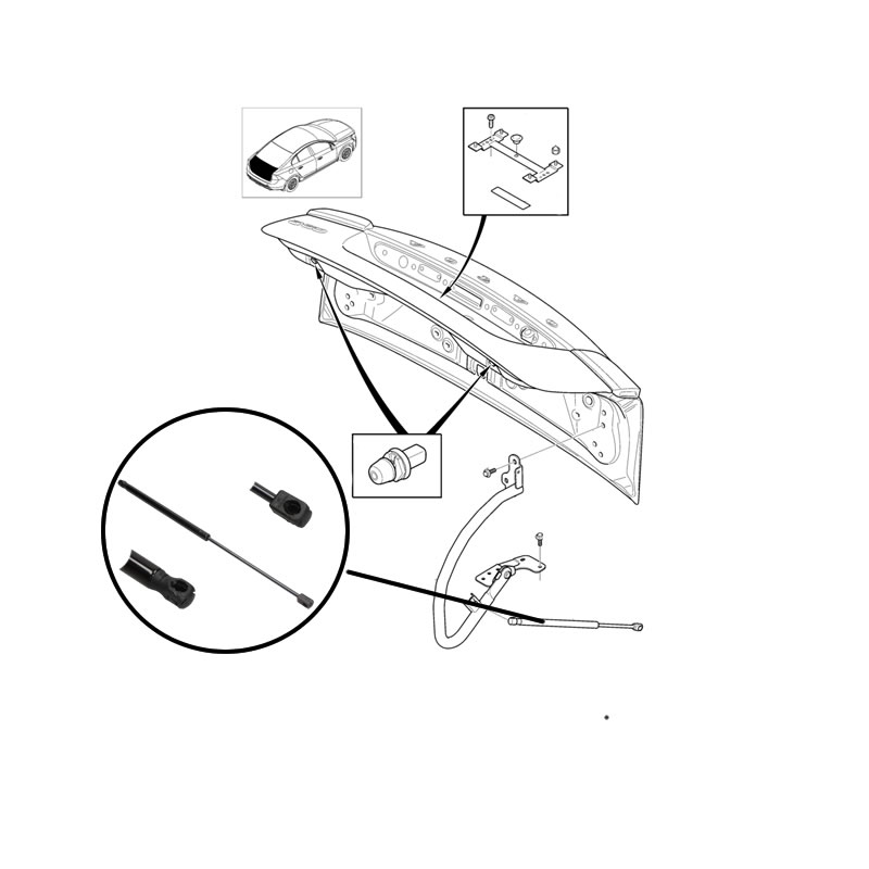 VOLVO S60 Tailgate Gas Spring 31333127