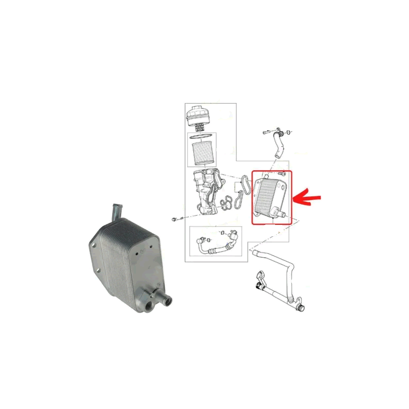 LAND ROVER / VOLVO Engine Oil Cooler OSSCA 5989070283