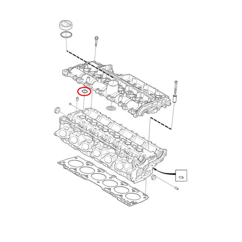 VOLVO Genuine Spark Plug Seal Rings 30677907